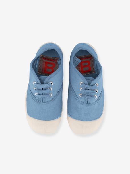 Tennis à lacets coton enfant BENSIMON® blanc+bleu jean+kaki+marine 7 - vertbaudet enfant 