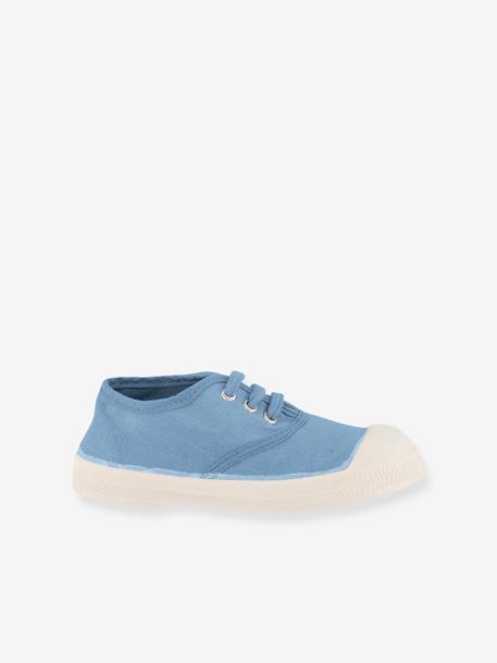 Tennis à lacets coton enfant BENSIMON® blanc+bleu jean+kaki+marine 5 - vertbaudet enfant 