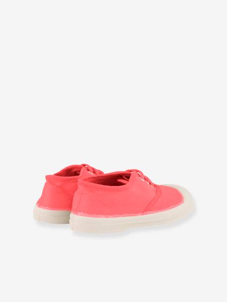 Tennis à lacets coton enfant BENSIMON® rose+vert 2 - vertbaudet enfant 