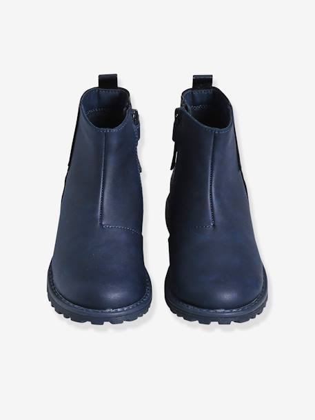 Boots fantaisie paillettes fille bleu marine 4 - vertbaudet enfant 