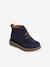 Bottines lacées cuir bébé bleu marine 1 - vertbaudet enfant 