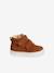 Baskets Mid fourrées bébé mixte en cuir marron clair 2 - vertbaudet enfant 