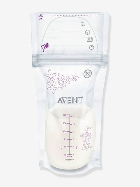 Lot de 25 sachets de conservation pour lait maternel Philips AVENT transparent 1 - vertbaudet enfant 