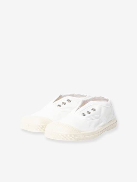 Tennis coton enfant Elly BENSIMON® beige+blanc+bleu jean+kaki+marine 7 - vertbaudet enfant 