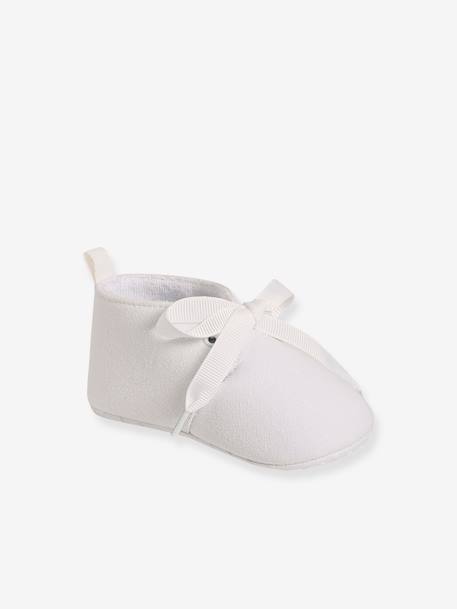 Chaussons souples bébé mixte blanc 1 - vertbaudet enfant 