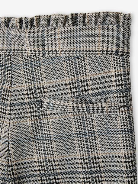 Pantalon à carreaux en lainage fille gris carreaux 5 - vertbaudet enfant 