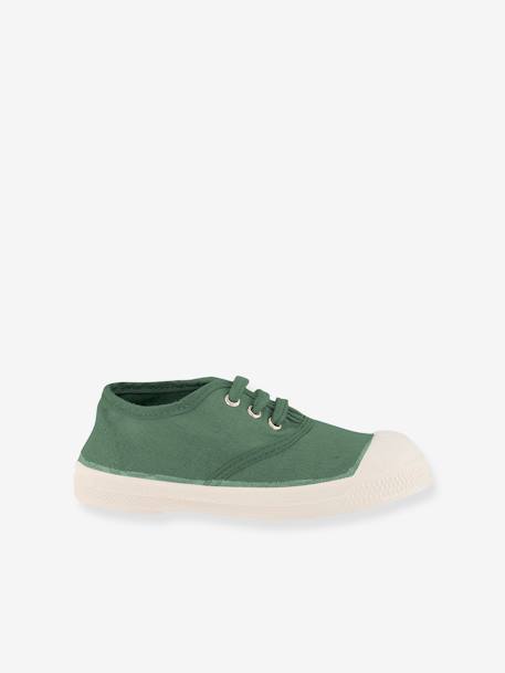 Tennis à lacets coton enfant BENSIMON® rose+vert 5 - vertbaudet enfant 