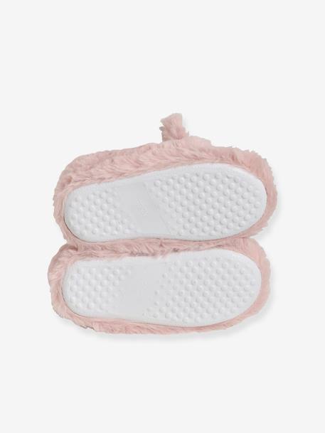 Chaussons fille esprit peluche rose pale 5 - vertbaudet enfant 