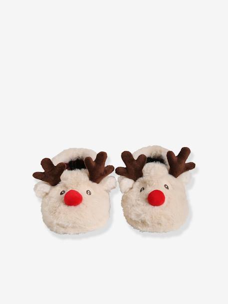 Chaussons de Noël pour la famille beige clair 6 - vertbaudet enfant 