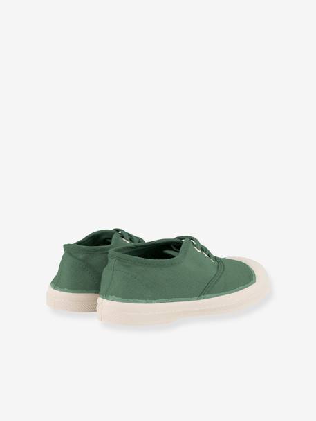 Tennis à lacets coton enfant BENSIMON® rose+vert 6 - vertbaudet enfant 