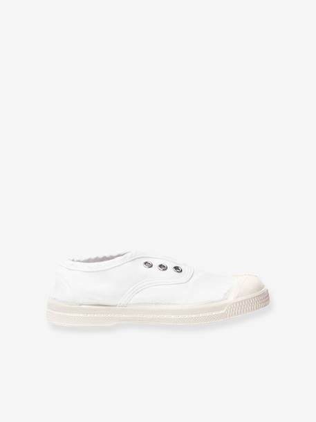 Tennis coton enfant Elly BENSIMON® beige+blanc+bleu jean+kaki+marine 4 - vertbaudet enfant 