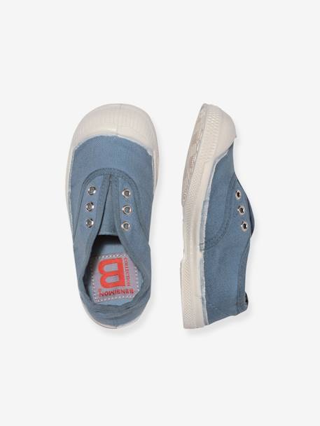 Tennis coton enfant Elly BENSIMON® beige+bleu jean+kaki+marine 5 - vertbaudet enfant 