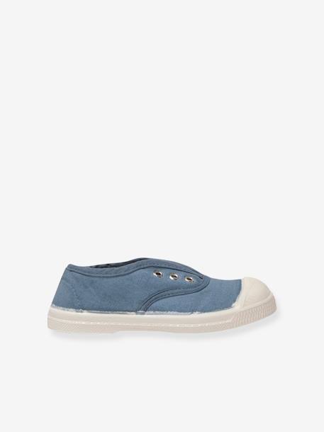 Tennis coton enfant Elly BENSIMON® beige+bleu jean+kaki+marine 4 - vertbaudet enfant 