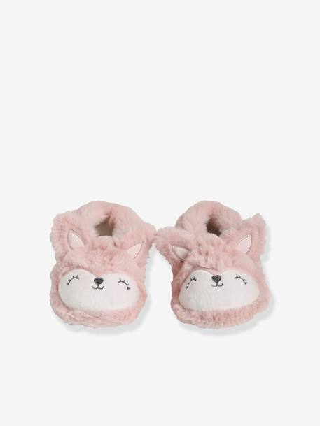 Chaussons fille esprit peluche rose pale 6 - vertbaudet enfant 