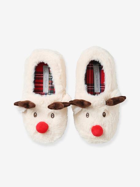 Chaussons de Noël pour la famille beige clair 2 - vertbaudet enfant 