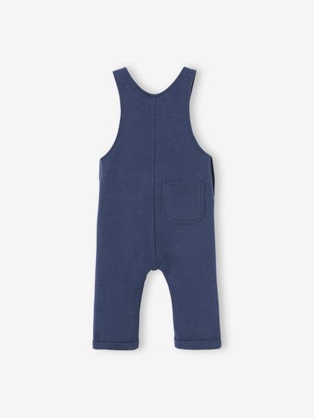 Salopette en molleton bébé gris foncé chiné+marine+vert 7 - vertbaudet enfant 