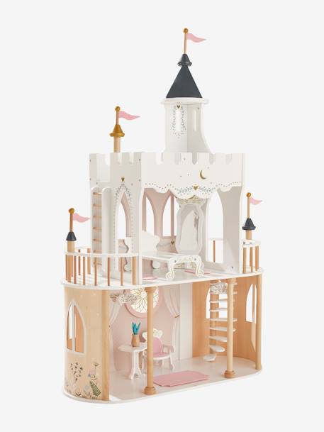 Château de princesse pour poupées mannequins en bois FSC® blanc 3 - vertbaudet enfant 