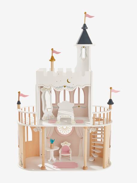 Château de princesse pour poupées mannequins en bois FSC® blanc 7 - vertbaudet enfant 