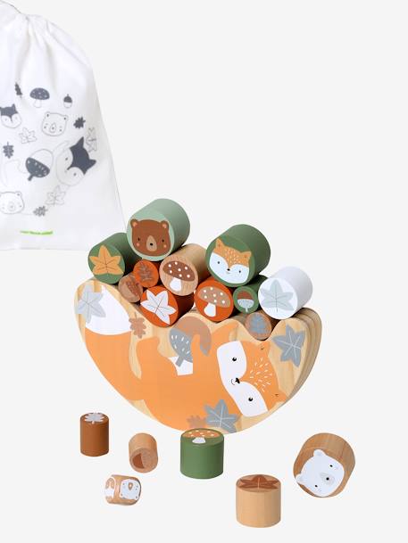 Jeu d'équilibre Renard en bois FSC® orange 2 - vertbaudet enfant 