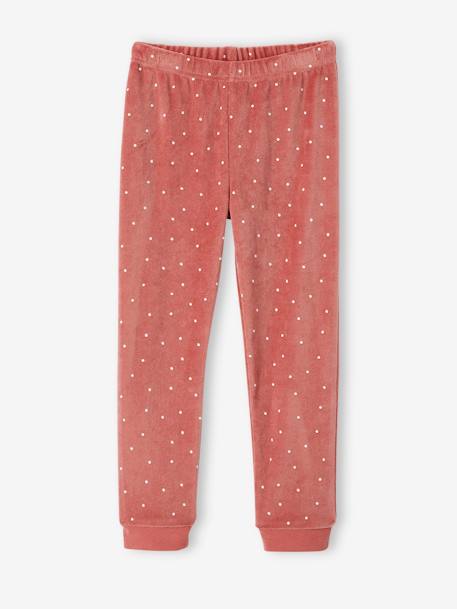 Pyjama fille renarde en velours ROSE FONCE 4 - vertbaudet enfant 