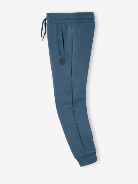 Pantalon jogging Basics garçon en molleton dark bleu ardoise+gris moyen chiné+marine chiné+noir chiné+vert sapin 4 - vertbaudet enfant 