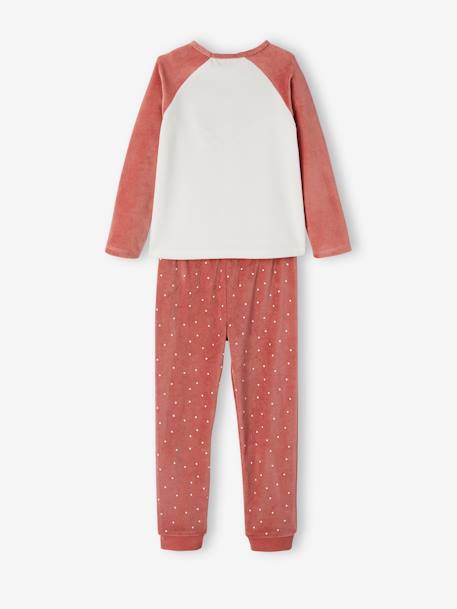 Pyjama fille renarde en velours ROSE FONCE 5 - vertbaudet enfant 