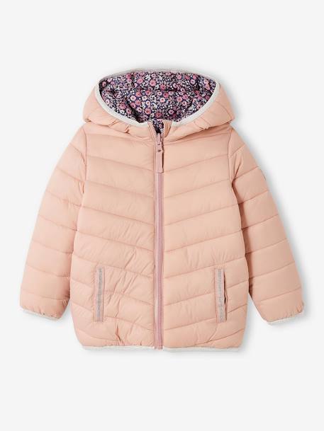 Fille-Manteau, veste-Doudoune légère réversible fille