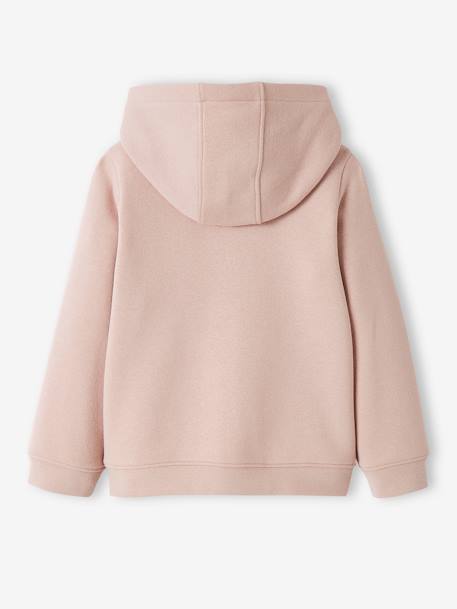 Sweat à capuche zippé sport Basics fille. bleu+rose 11 - vertbaudet enfant 