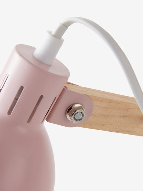 Lampe de bureau bois et métal blanc+rose 11 - vertbaudet enfant 