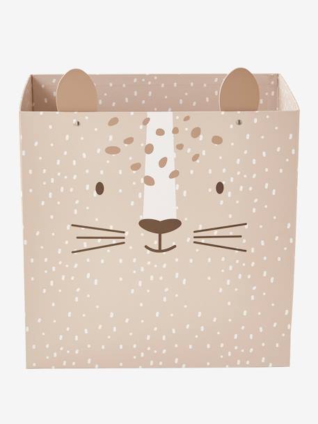 Corbeille en carton pliable Tigre beige 1 - vertbaudet enfant 