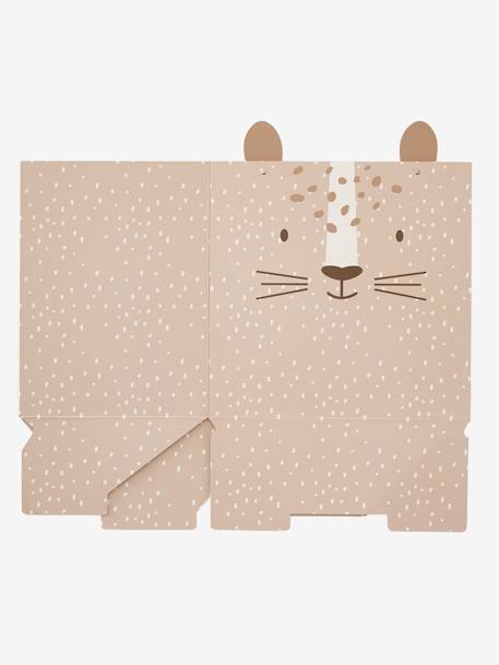 Corbeille en carton pliable Tigre beige 3 - vertbaudet enfant 