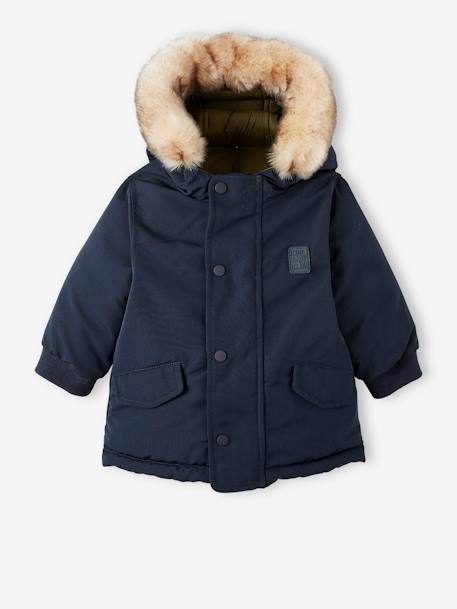 Parka réversible bébé avec capuche encre 3 - vertbaudet enfant 