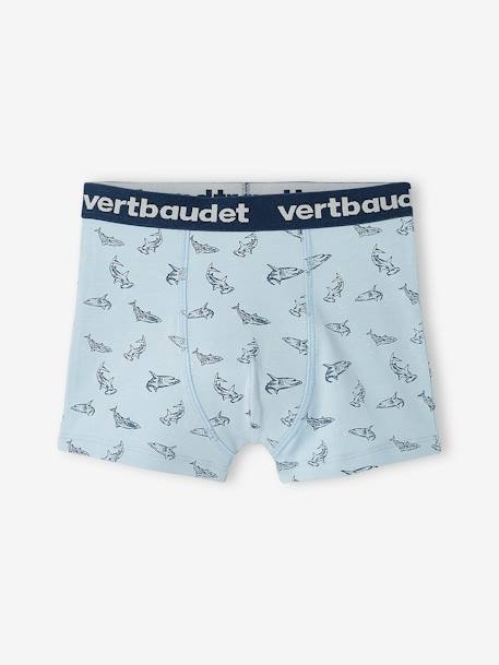 Lot de 5 boxers stretch 'requins' garçon Lot bleu 6 - vertbaudet enfant 