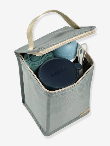 Pochette repas isotherme BEABA Cherry blossom+Dark blue+Frosty green+gris perle+Heather grey+rose poudré+Terracotta 11 - vertbaudet enfant 