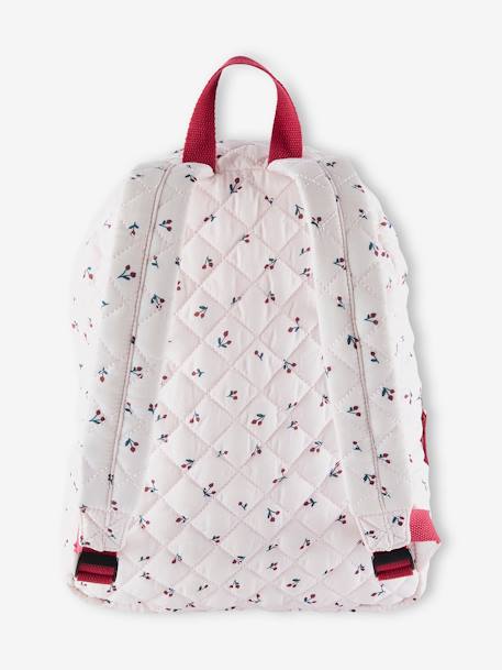 Sac à dos matelassé motifs cerises fille rose imprimé 4 - vertbaudet enfant 