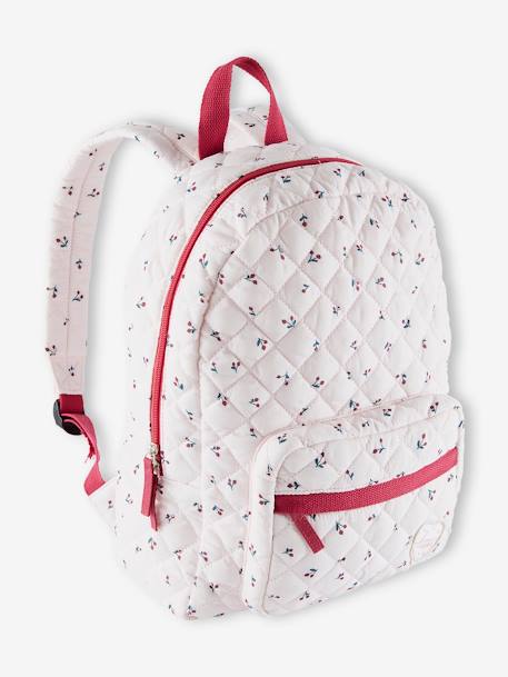 Sac à dos matelassé motifs cerises fille  - vertbaudet enfant