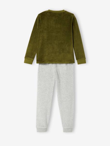 Lot de 2 pyjamas 'dinosaures' en velours garçon LOT VERT ET MARINE 8 - vertbaudet enfant 