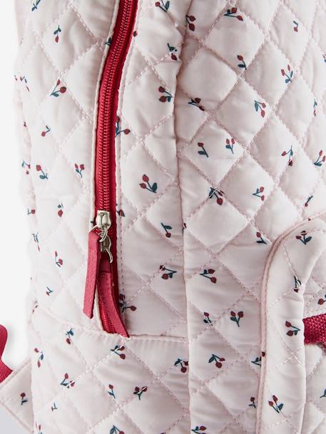 Sac à dos matelassé motifs cerises fille rose imprimé 6 - vertbaudet enfant 