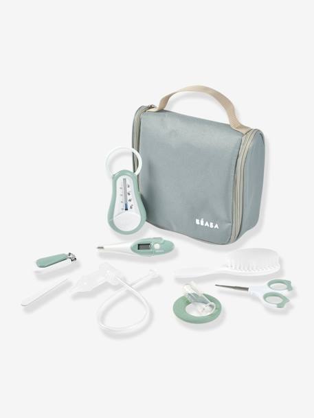 Trousse de toilette nomade 9 accessoires BEABA Green blue+Night blue+Old pink+Sage green 21 - vertbaudet enfant 