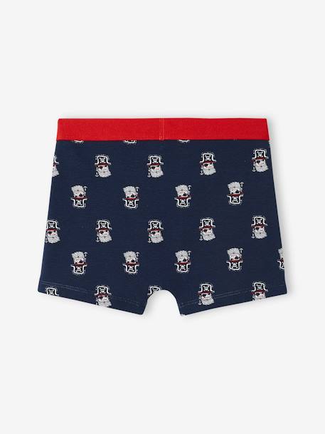 Lot de 5 boxers stretch 'pirates' garçon Lot marine et rouge 7 - vertbaudet enfant 