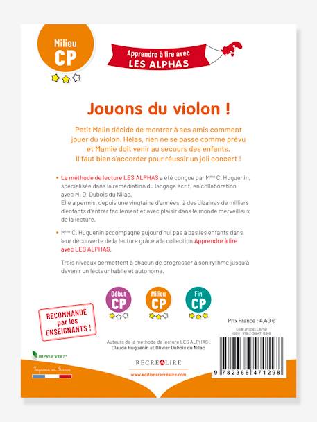 Apprendre à lire avec les Alphas - Jouons du violon ! RÉCRÉALIRE orange 4 - vertbaudet enfant 