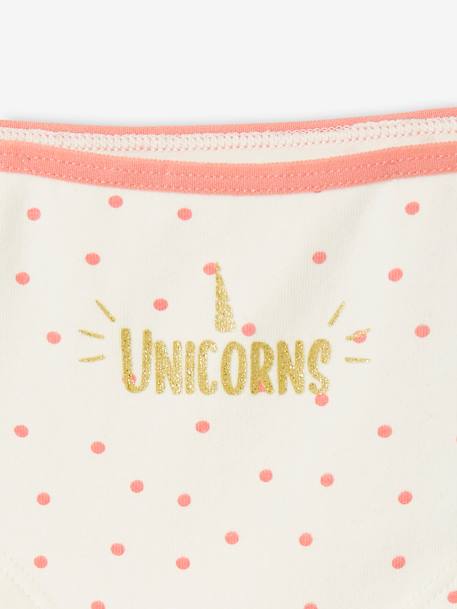 Lot de 5 shorties licorne fille BOUTON DE ROSE IMPRIME 8 - vertbaudet enfant 