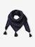 Foulard imprimé fleuri fille dark bleu indigo imprimé 1 - vertbaudet enfant 