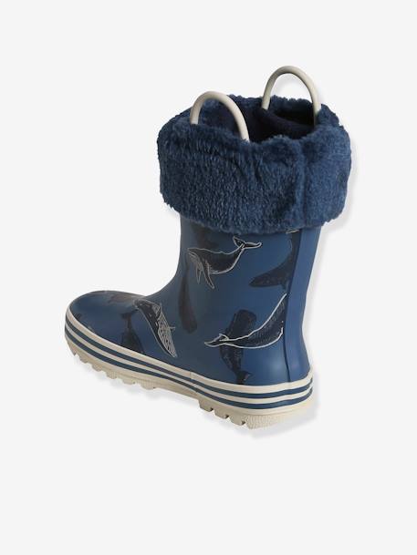 Bottes de pluie imprimées garçon collection maternelle bleu foncé imprimé 4 - vertbaudet enfant 