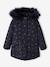 Parka à capuche fille doublée sherpa. BLUE DARK+BROWN DARK 1 - vertbaudet enfant 