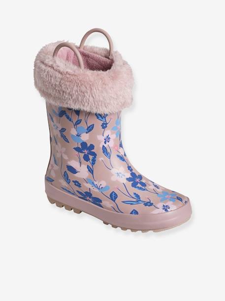 Bottes de pluie imprimées fille collection maternelle rose fleuris 1 - vertbaudet enfant 