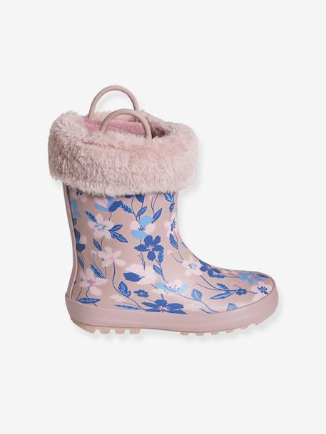 Bottes de pluie imprimées fille collection maternelle rose fleuris 3 - vertbaudet enfant 