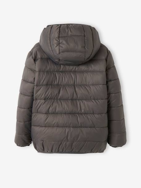 Doudoune légère réversible garçon COLORBLOCK ANTHRACITE 4 - vertbaudet enfant 