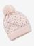 Ensemble bonnet + snood + gants coeurs fille BASICS encre imprimé+Rose 9 - vertbaudet enfant 