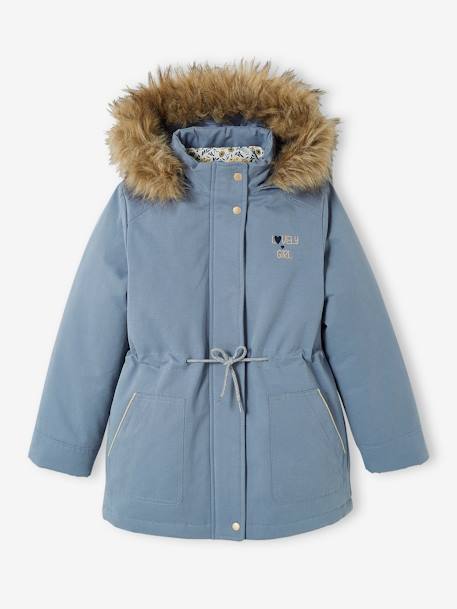 Parka 3 en 1 hiver fille Bleu+marine+PURPLE DARK 1 - vertbaudet enfant 